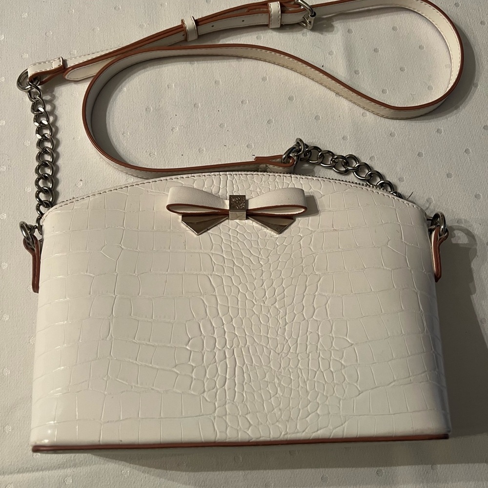 Stylish summer  White Croc-Embossed Women's Bag